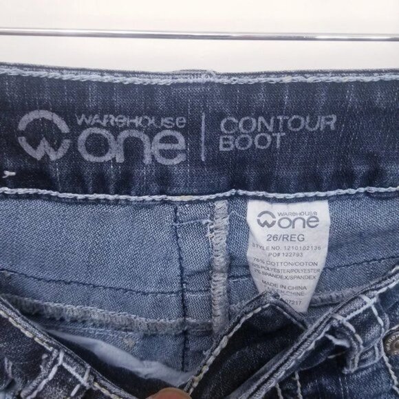 Warehouse One Contour Boot Cut Jeans - Picture 2 of 7